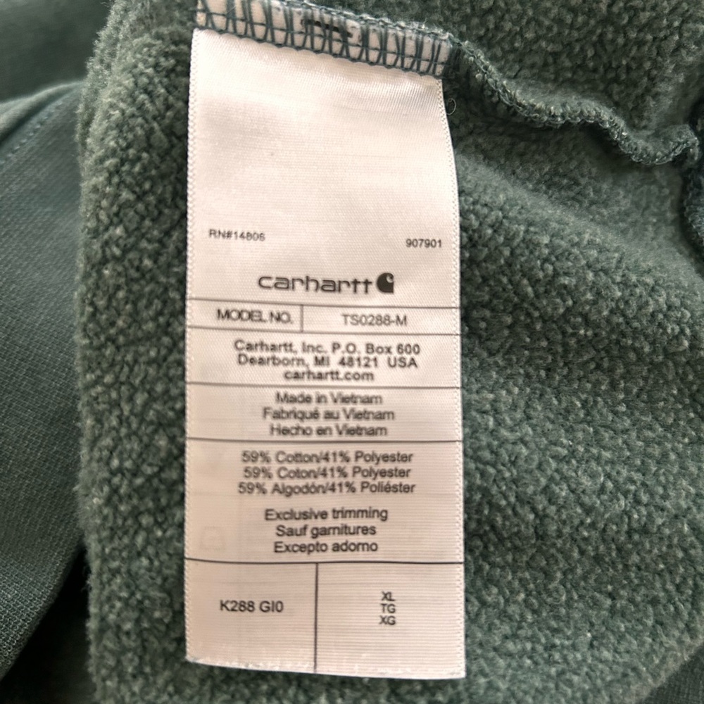 Carhartt Loose Fit XL Hoodie - Green - Picture 3 of 4